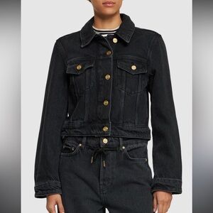 Ganni Charcoal Denim Jacket